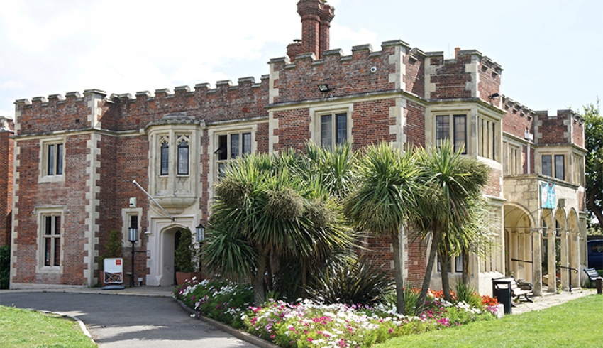 View of the outside of Durbar Hall, a civil ceremony wedding venue in East Sussex