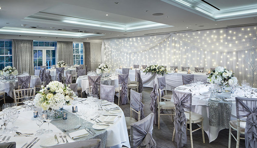 Grey themed wedding at the Alexander House Hotel, West Sussex