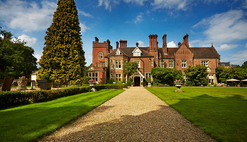 View of the outside of the Alexander House Hotel, a wedding venue in West Sussex